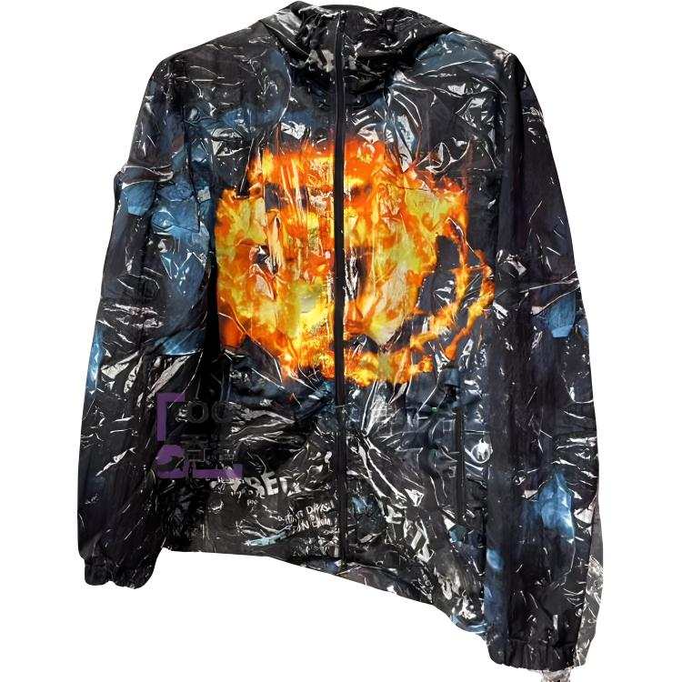 DIESEL Diesel J-Warrett-Poster hooded jacket