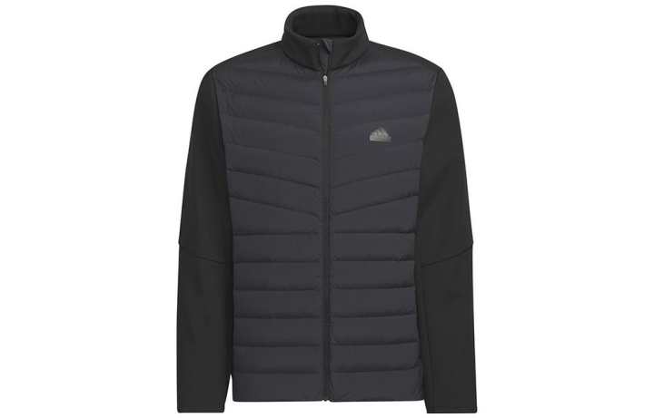 Adidas Adidas Down Jackets Men's Black Stand Collar Moderate Down Jacket