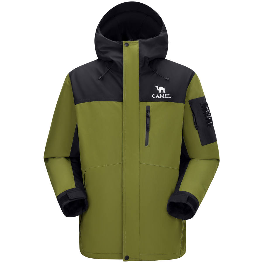 CAMEL CAMEL Windbreaker Jackets Men's Hooded Thickened