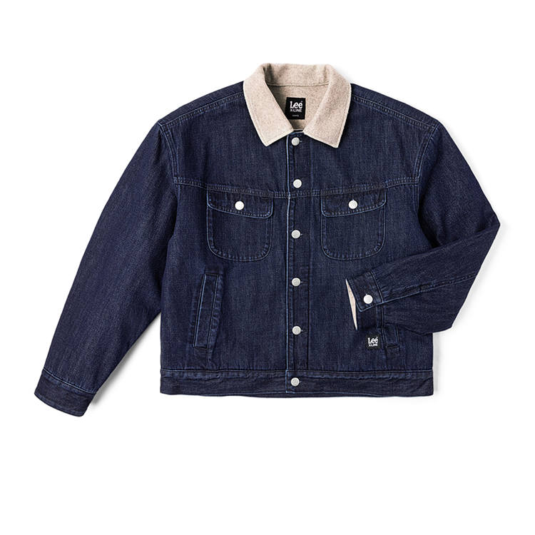 Lee Lee FW24 Denim Jacket Men's Dark Blue