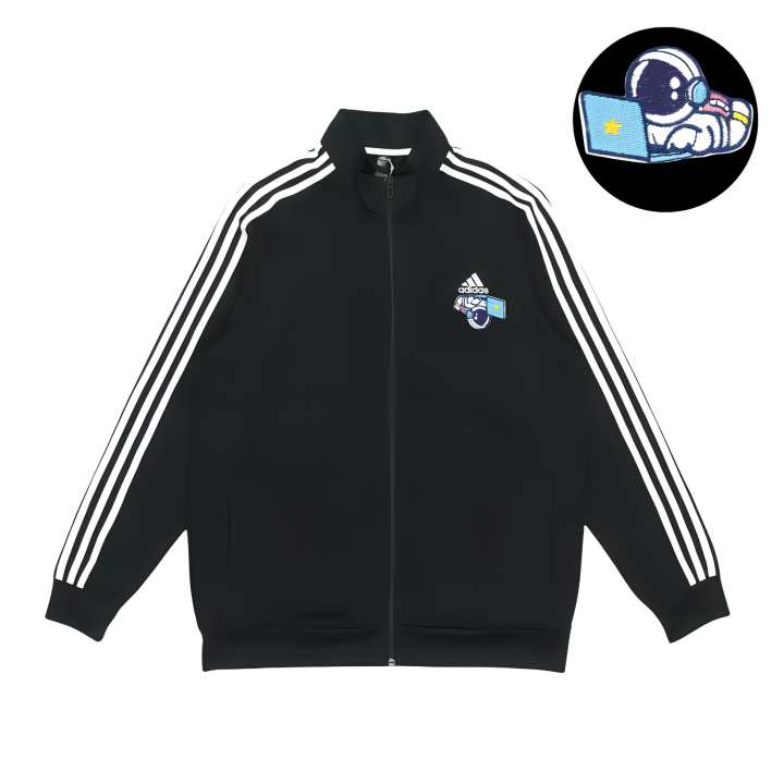 Adidas Adidas Jackets Unisex Black Stand Collar Moderate Pilot