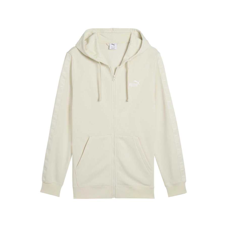PUMA Sweatshirts Men's Beige Hooded Non Detachable Moderate