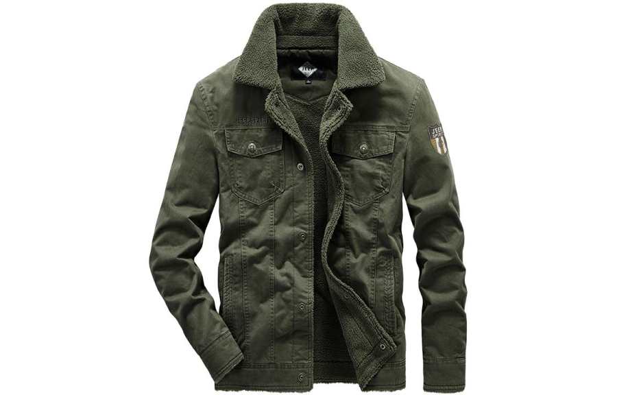 JEEP SPIRIT Jackets Men's Lapel Thickened Other
