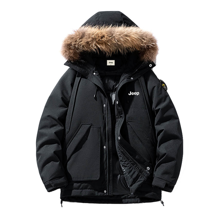 Jeep Jeep Down Jackets Unisex Hooded Thickened