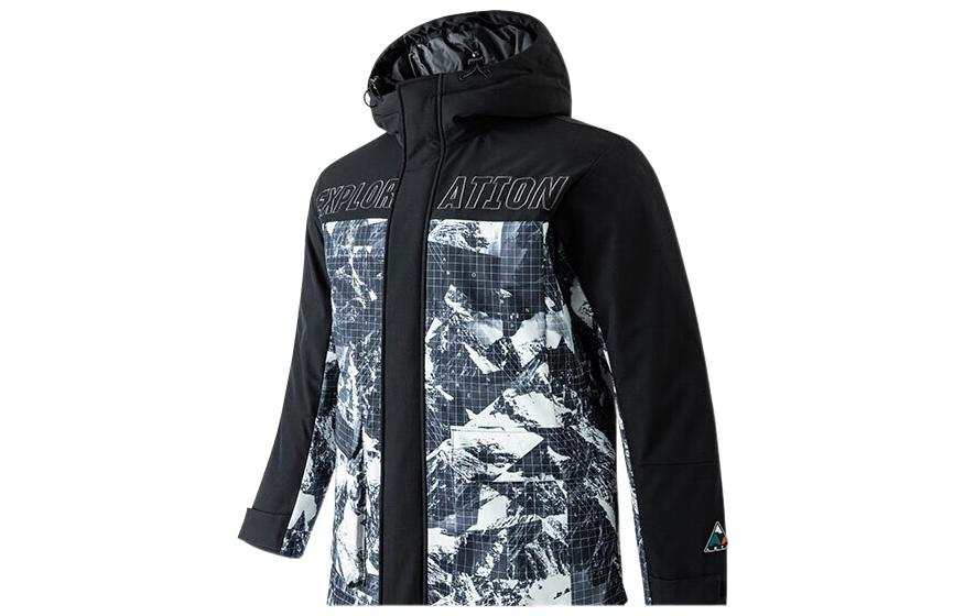 ANTA Outdoor Collection Down Jackets Men's Black Hooded Moderate
