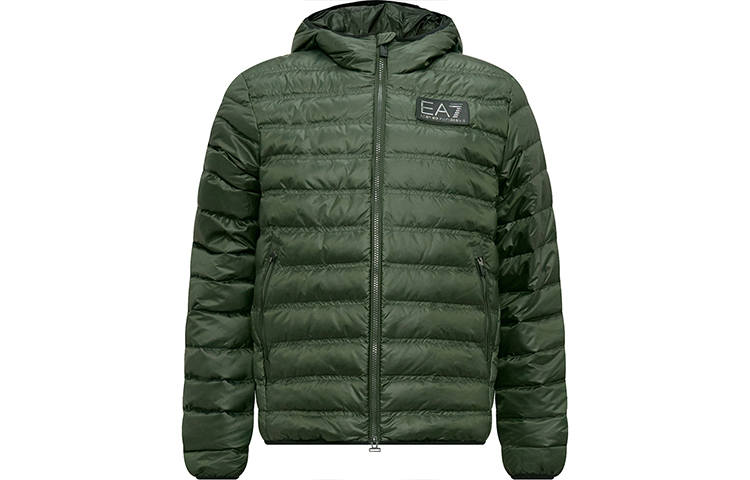 EMPORIO ARMANI 【Zoomed ImageryBest of: PromotionsPrevious Season】logo-patch padded hooded jacket