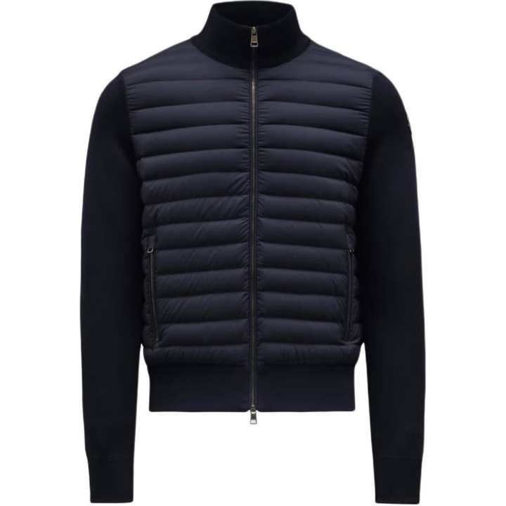 Moncler Moncler Logo Patch Zip Up Padded Jacket