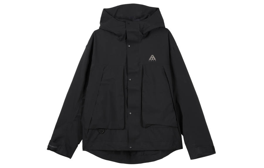 ANTA Anta Waterproof Windproof Breathable And Quick Dry Windbreaker Jacket Men's Basic Black