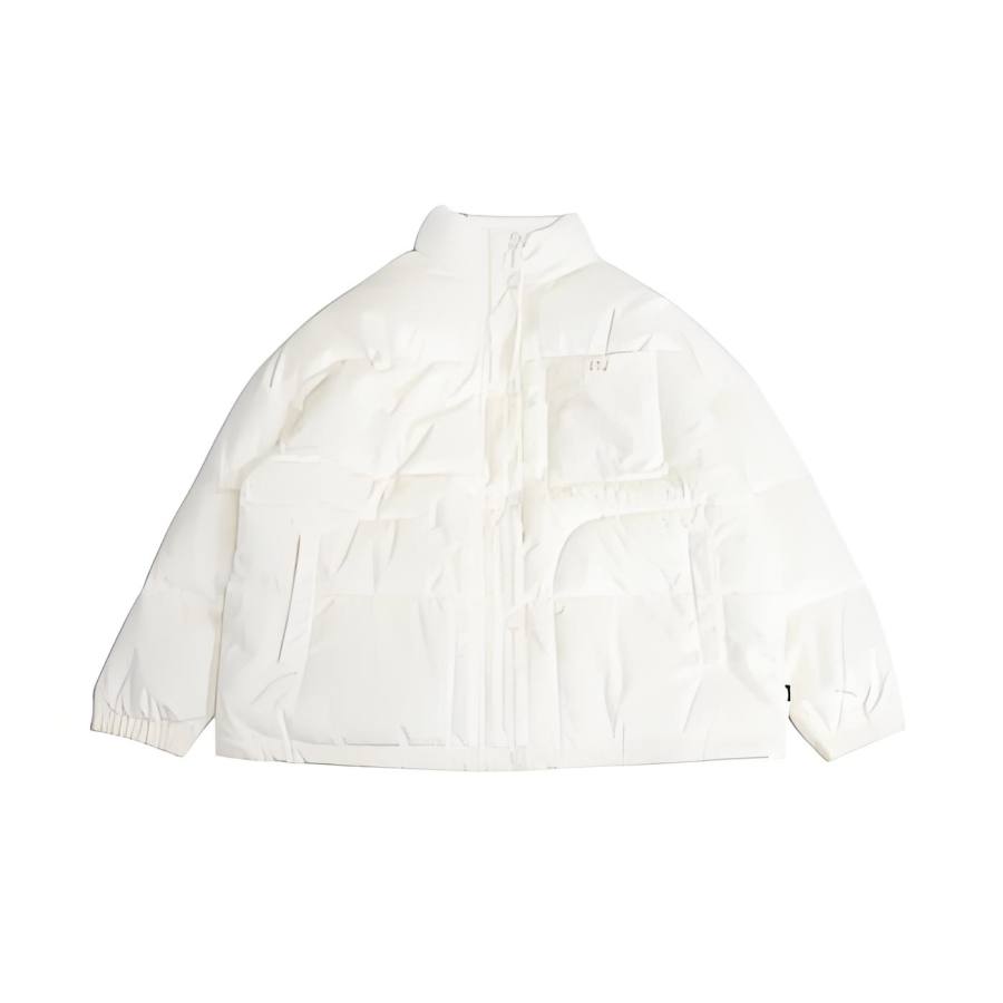 Vans Vans Jackets Men's Ecru Stand Collar Moderate Other