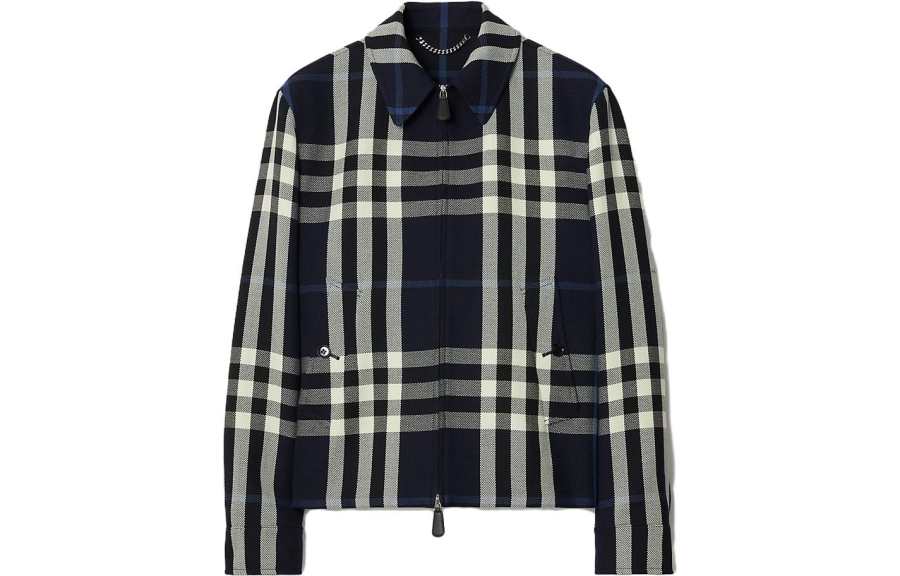 Burberry 【Previous Season】check-print wool-blend jacket