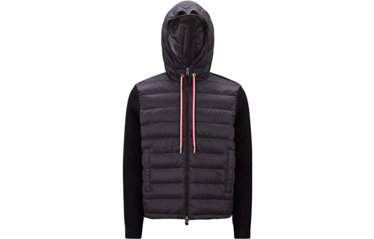 Moncler Moncler padded-panel hooded jacket