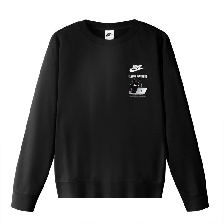 Nike Nike Sweatshirts Unisex Black Crew Neck Moderate Regular