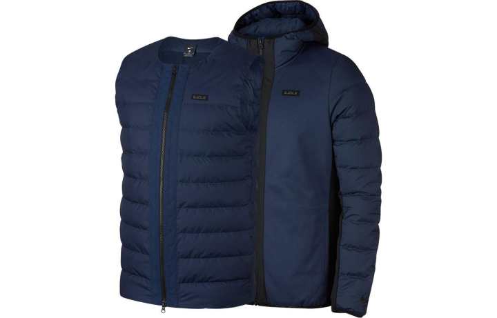 Nike Nike Down Jackets Men's Blue Hooded Moderate