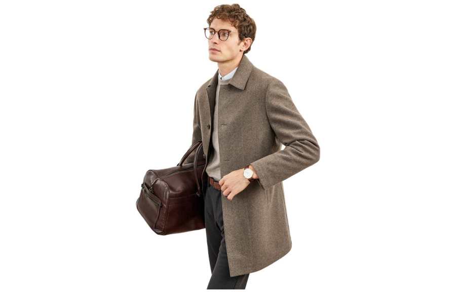 SEPTWOLVES SEPTWOLVES Coats Men's Lapel Thickened Straight Fit
