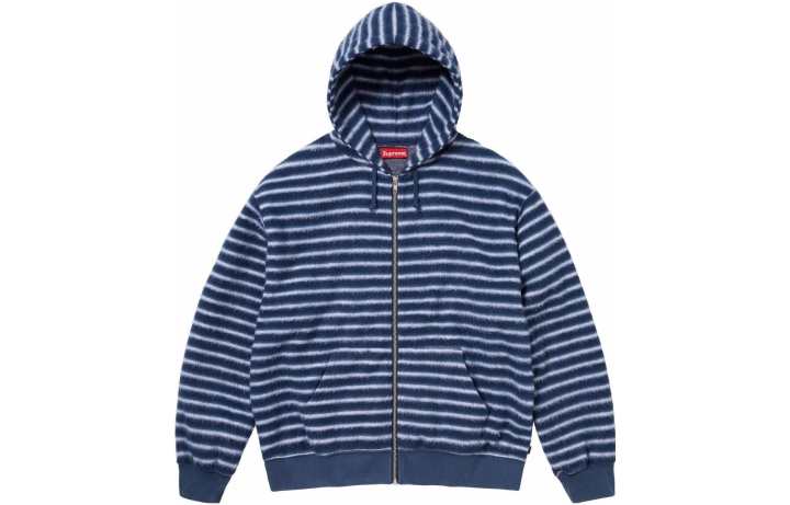 Supreme Supreme Brushed Zip Up Hooded Sweatshirt