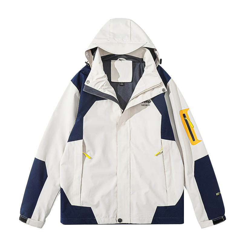 JEEP SPIRIT Jackets Unisex Detachable Hood Moderate Soft Shell