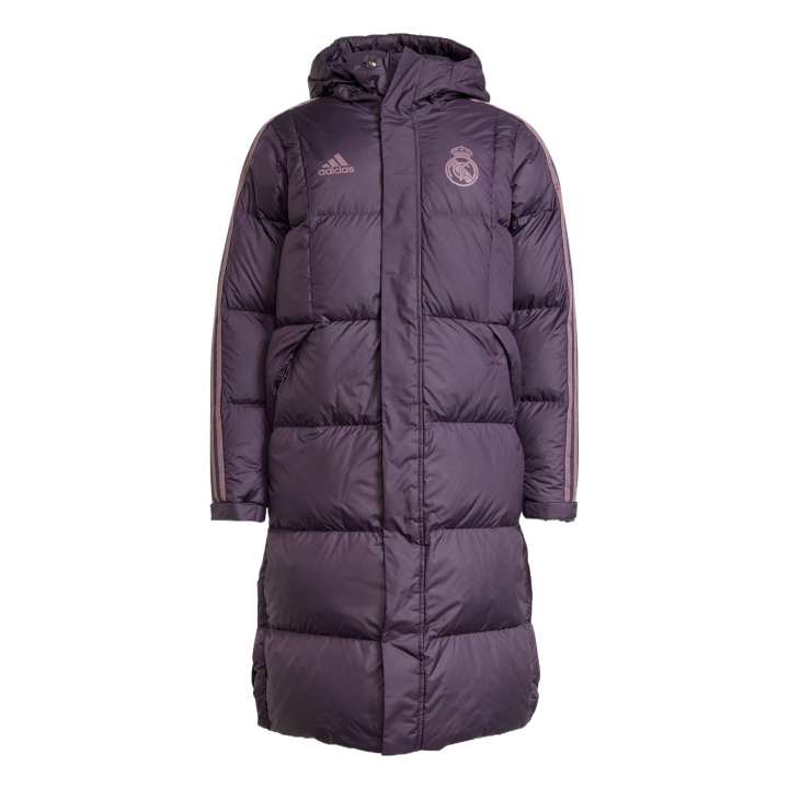 Adidas Adidas Real Madrid SEASONAL DOWN COAT Down Jacket Men's Dark Purple