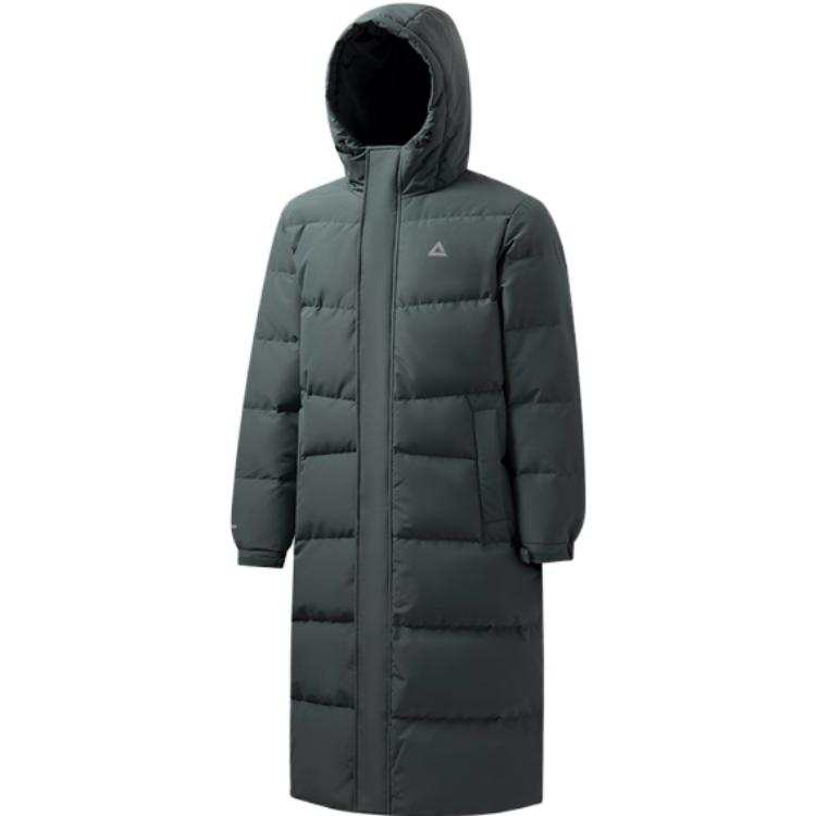 PEAK PEAK Down Jackets Men's Asphalt Cyan Stand Collar Thickened Down Jacket