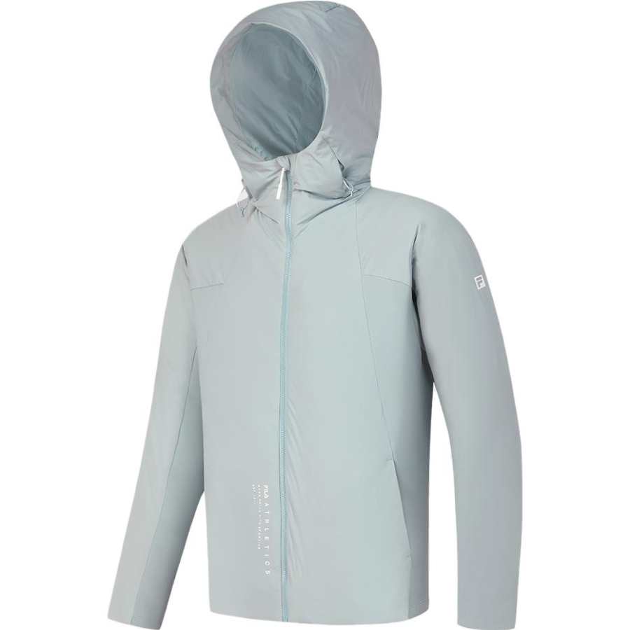 FILA FW23 Down Jacket Men's Blue Gray