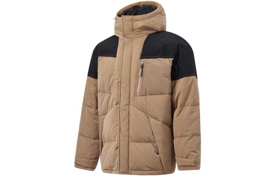 Li-Ning Li Ning Sports Life Collection Down Jacket Men's Light Chestnut Brown