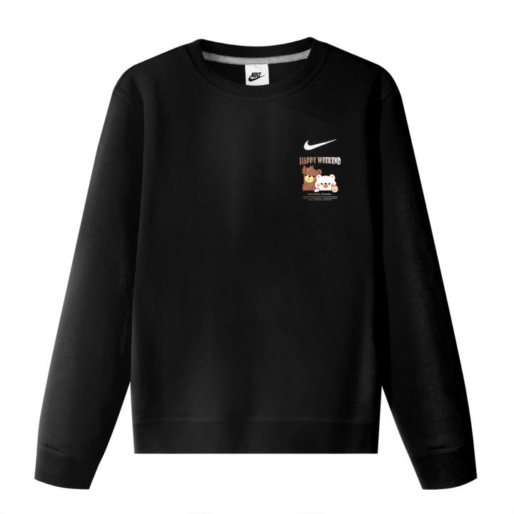 Nike Nike Sweatshirts Unisex Black Crew Neck Moderate Regular