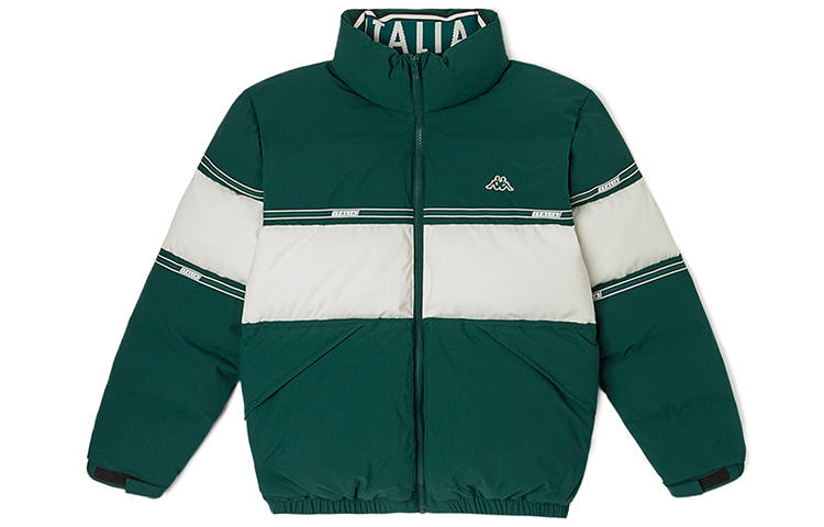 Kappa Kappa Down Jackets Unisex Stand Collar Moderate Puffer Jacket