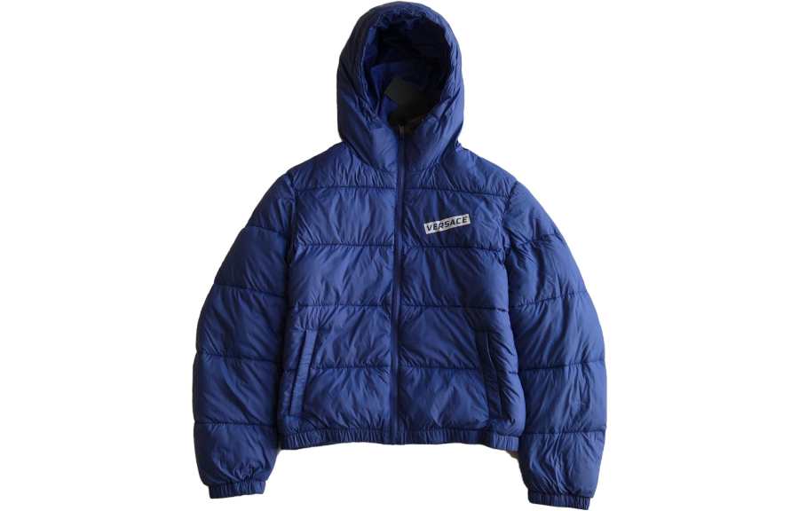 VERSACE VERSACE FW22 Puffer Jacket Men's Blue