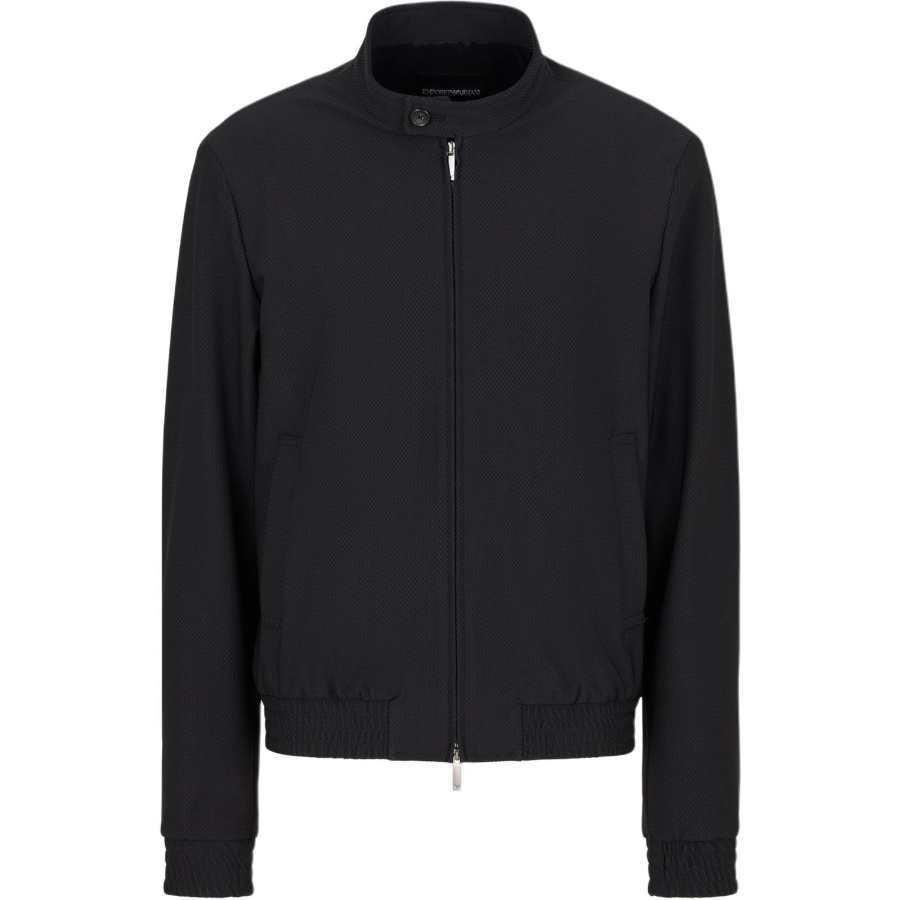 EMPORIO ARMANI Technical Seersucker Fabric Blouson