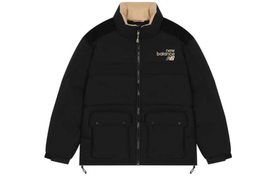 New Balance New Balance Down Jackets Men's Black Stand Collar Moderate Other