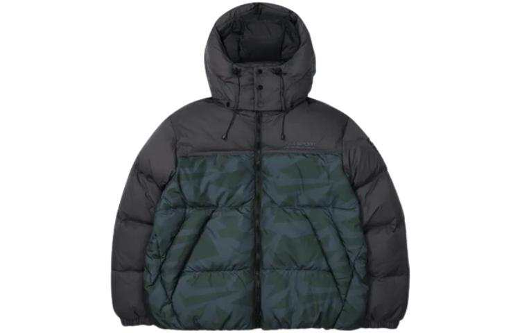 FILA Down Jackets Unisex Dark Olive Hooded Moderate