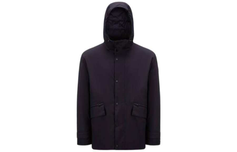 Moncler Moncler Down Jackets Men's Blue Hooded Moderate Other