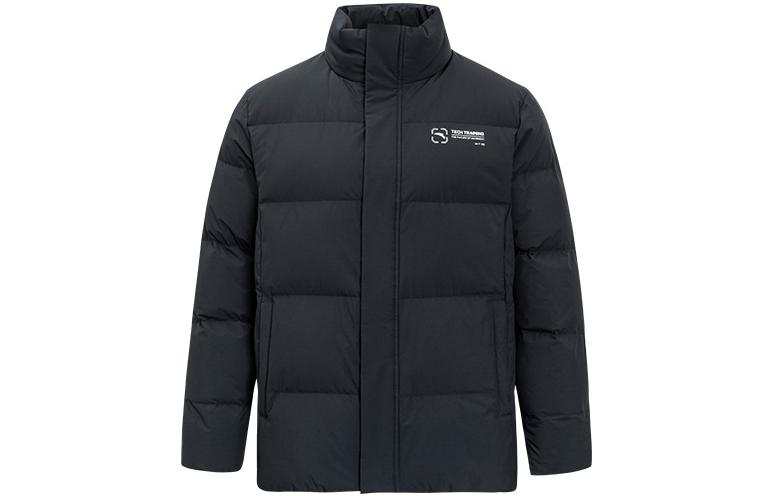 ANTA ANTA Down Jackets Men's Black Stand Collar Thickened Other