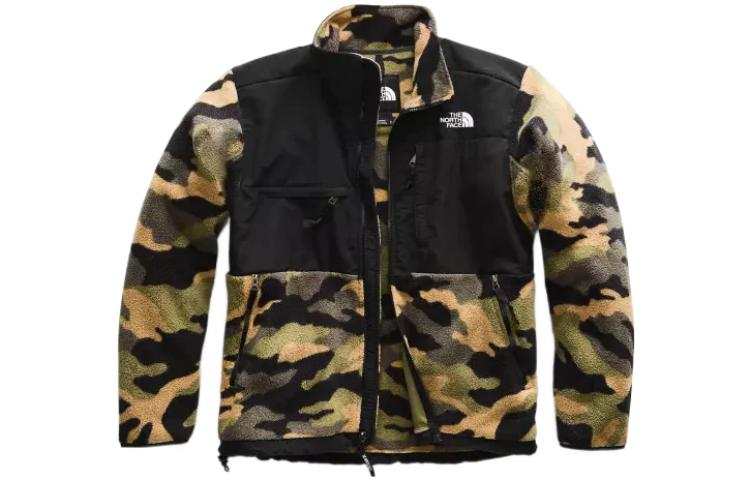 THE NORTH FACE Velvet Jackets Men's Camouflage Stand Collar Moderate