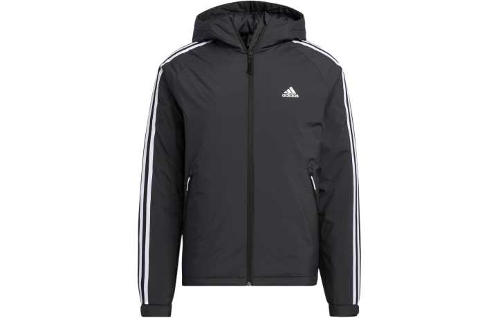 Adidas Adidas Down Jackets Men's Black Hooded Moderate Seamless Down Jacket