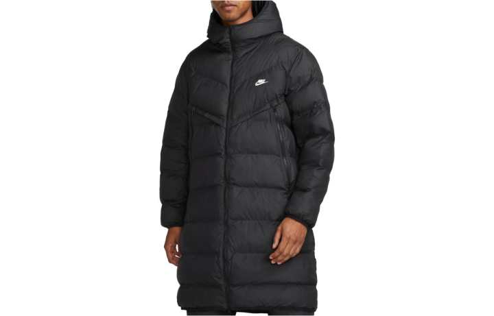 Nike Nike Coats Men's Black Hooded Thickened