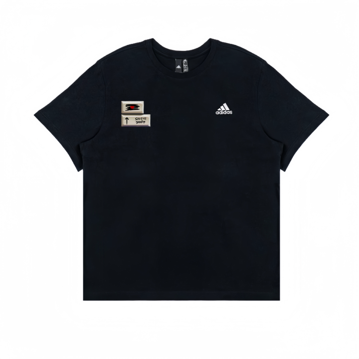 Adidas Adidas T Shirts Unisex Black Crew Neck Moderate Straight Fit