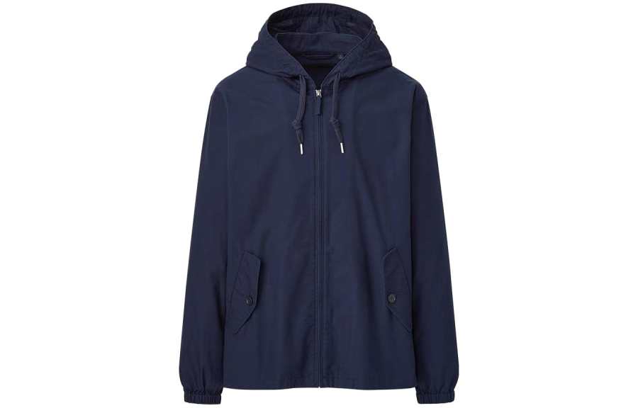 UNIQLO Jackets Unisex Navy Blue Hooded Moderate Other