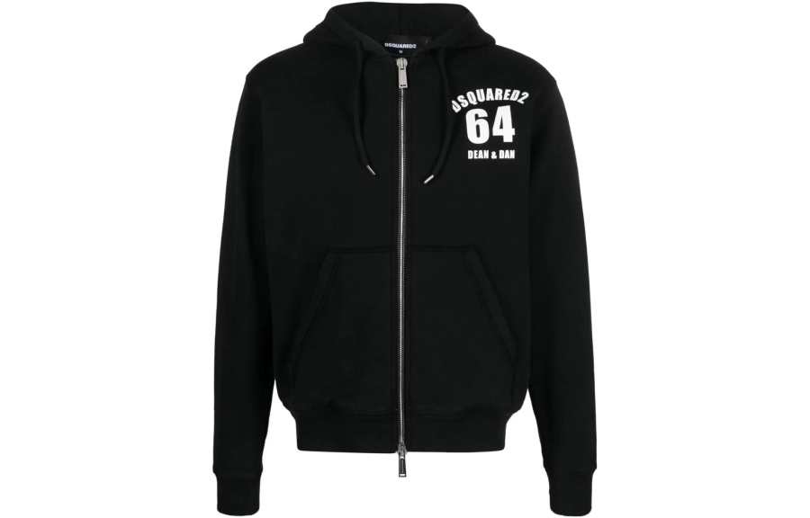 DSQUARED 2 Dsquared 2 logo-print zip-fastening hoodie