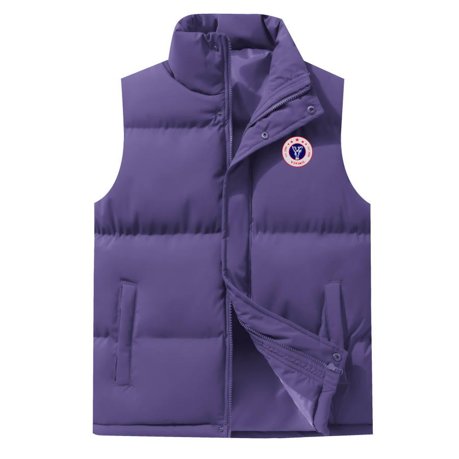YIVIKII Vests Unisex Stand Collar Thickened Other