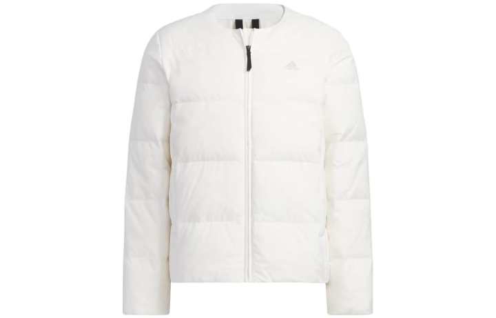 Adidas Adidas Down Jackets Men's White Stand Collar Moderate Other