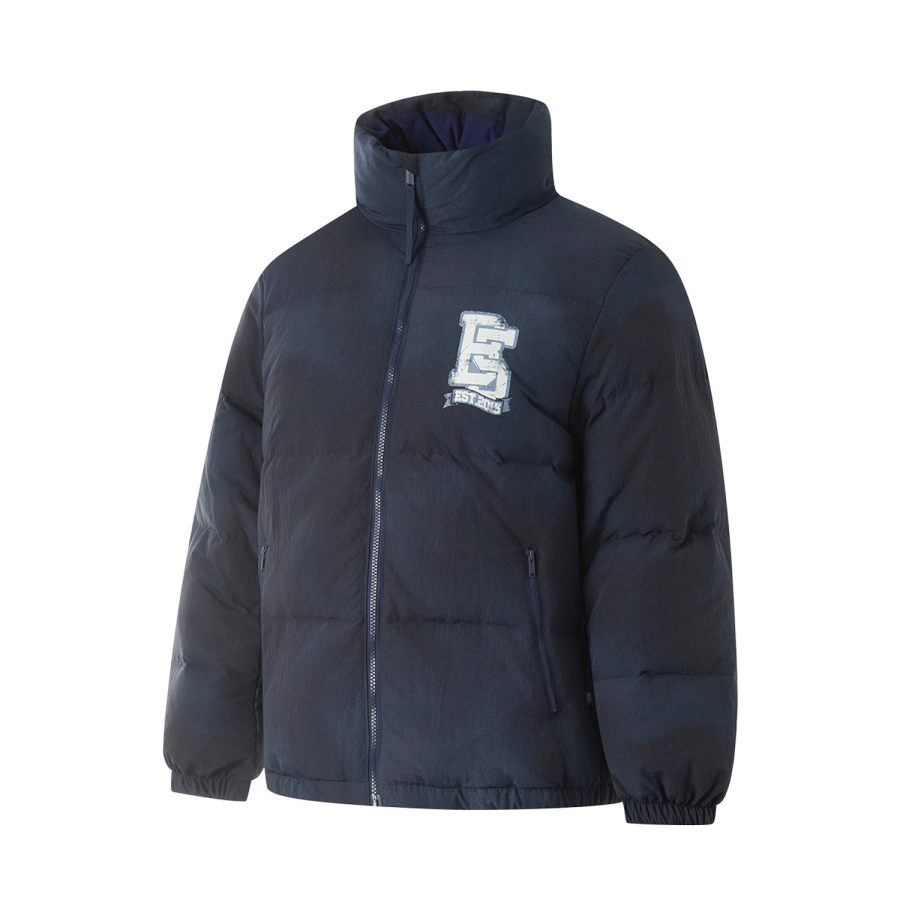 Li-Ning Li Ning Down Jackets Men's Blue Stand Collar Moderate Down Jacket