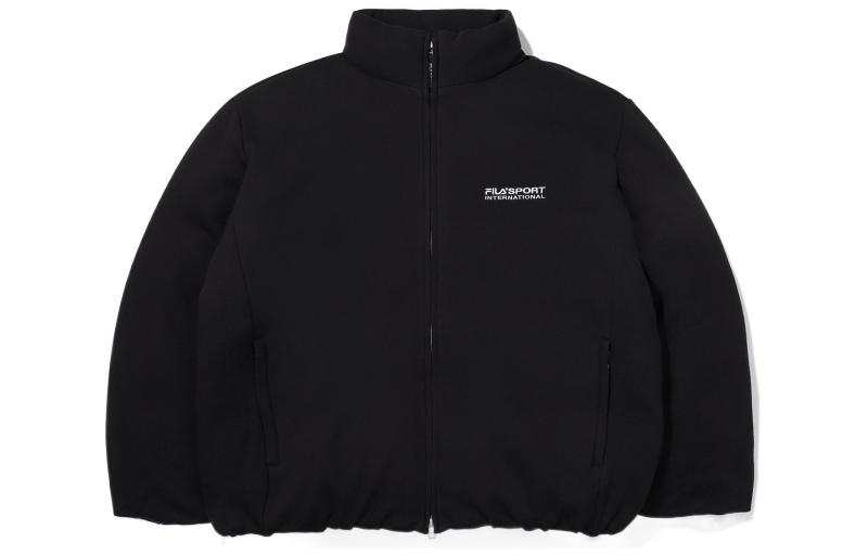 FILA FILA Down Jackets Men's Black Stand Collar Thickened
