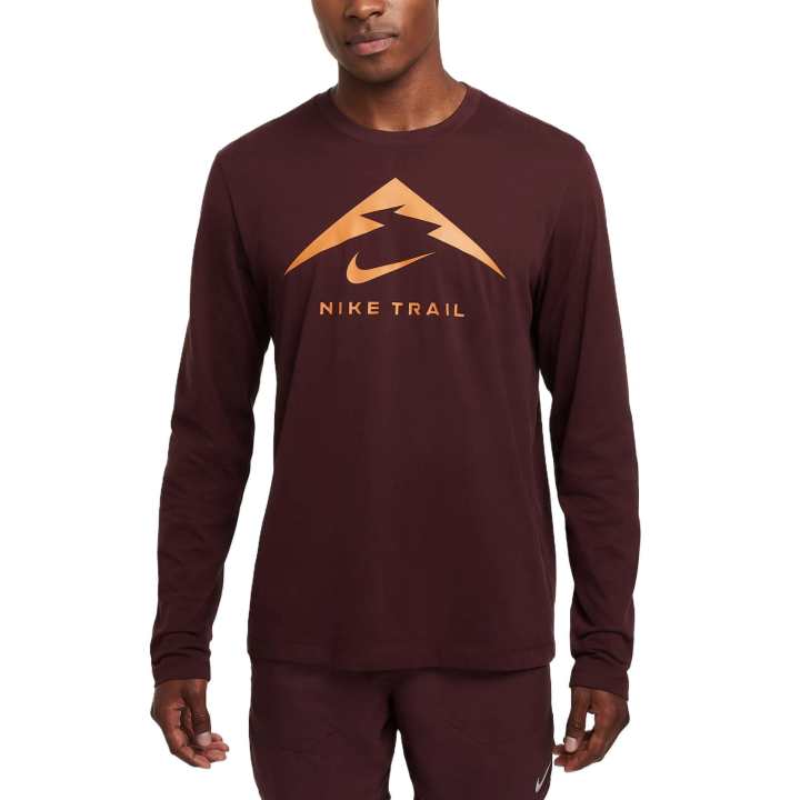 Nike Nike Dri Fit Trail Sweatshirt Men's Burgundy