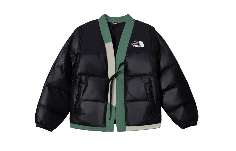 THE NORTH FACE Nuptse Puffer Jacket Men's Black Beige Yellow Green