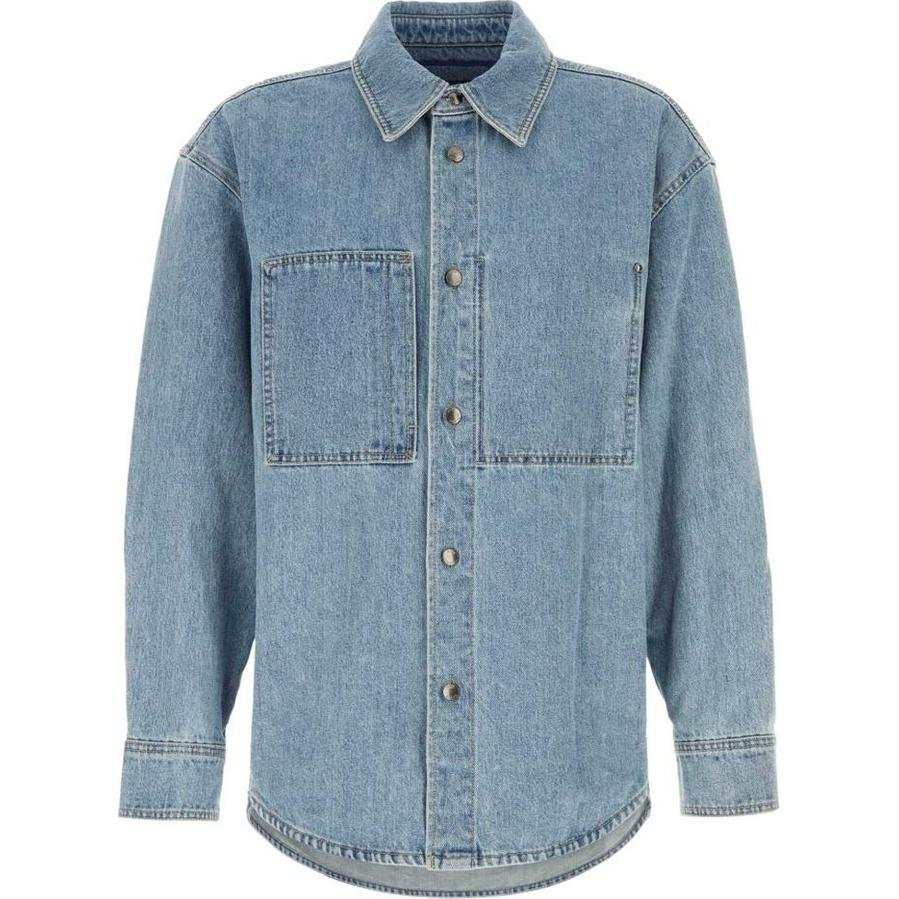 WOOYOUNGMI Swaying Flower-print Denim Shirt