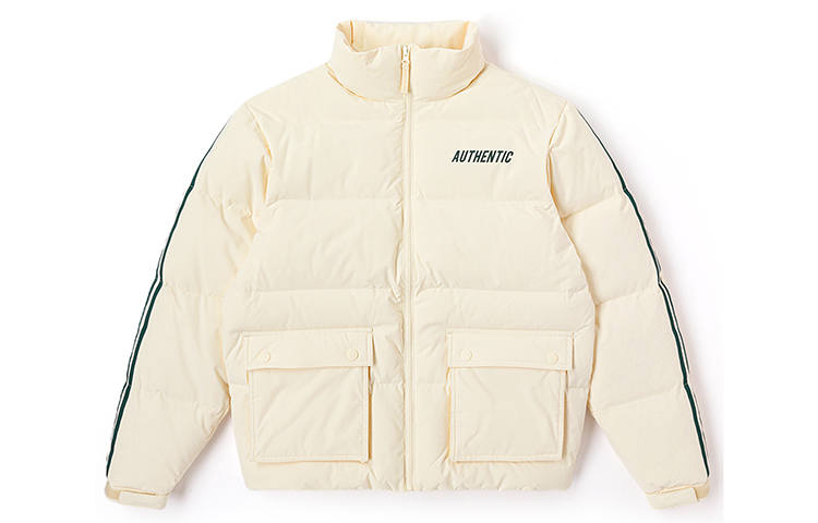 Kappa Kappa Down Jackets Unisex Stand Collar Moderate Puffer Jacket