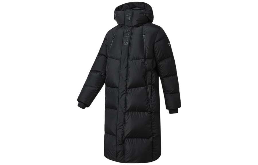 FILA Down Jackets Men's Black Hooded Moderate Other