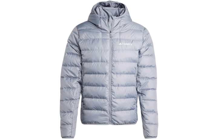 Adidas Adidas ULT Down Jackets Men's Gray Hooded Moderate Down Jacket