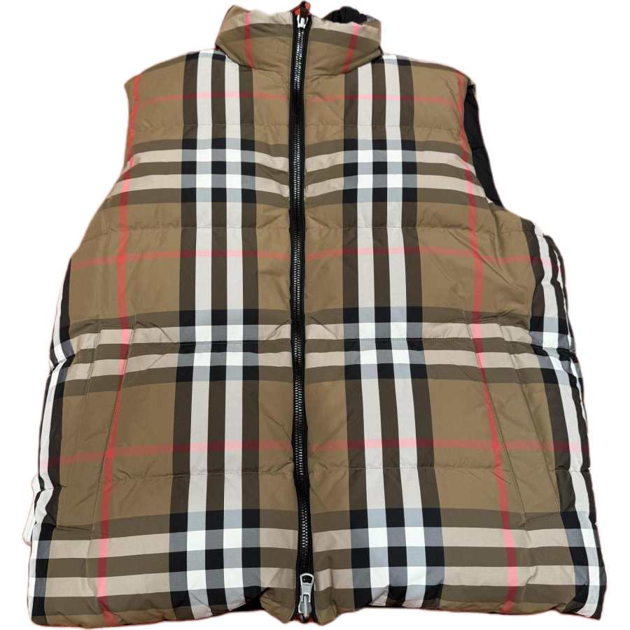 Burberry Burberry Lowick Reversible Check Down Vest