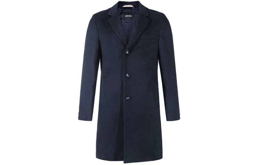 HUGO BOSS Coat Men's Marine Blue